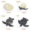 MIKNEKE Montessori Life Cycle Animal Figures with Flash Cards, Realistic Animal Figurines Toy, Educational Matching Game for 3+ Year Old Toddlers Kids (Turtle) view 3