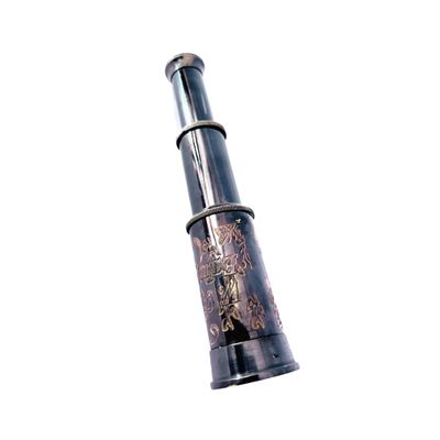 AS BRASS INSTRUMENT Antique Brass Telescope for Travelers, Adventure Enthusiasts Engraved Antique Telescope for Navy & Outdoor Adventure Brass Telescope Maritime Vintage Telescope by As Brass Instrume