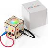 Crown Display Montessori Busy Board Fidget Cube for Toddlers {Improved 2023 Version} Wooden Sensory Activity Cube Toys LED Light Up Buttons Pluggable Wires Baby Gifts Educational Learning Toy view 1