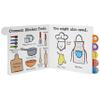 C.R. Gibson BBBT-24941 Kids in The Kitchen Tabbed Board Book for Toddlers, 6 Pages and 7.5" x 7.5", Multicolor view 3