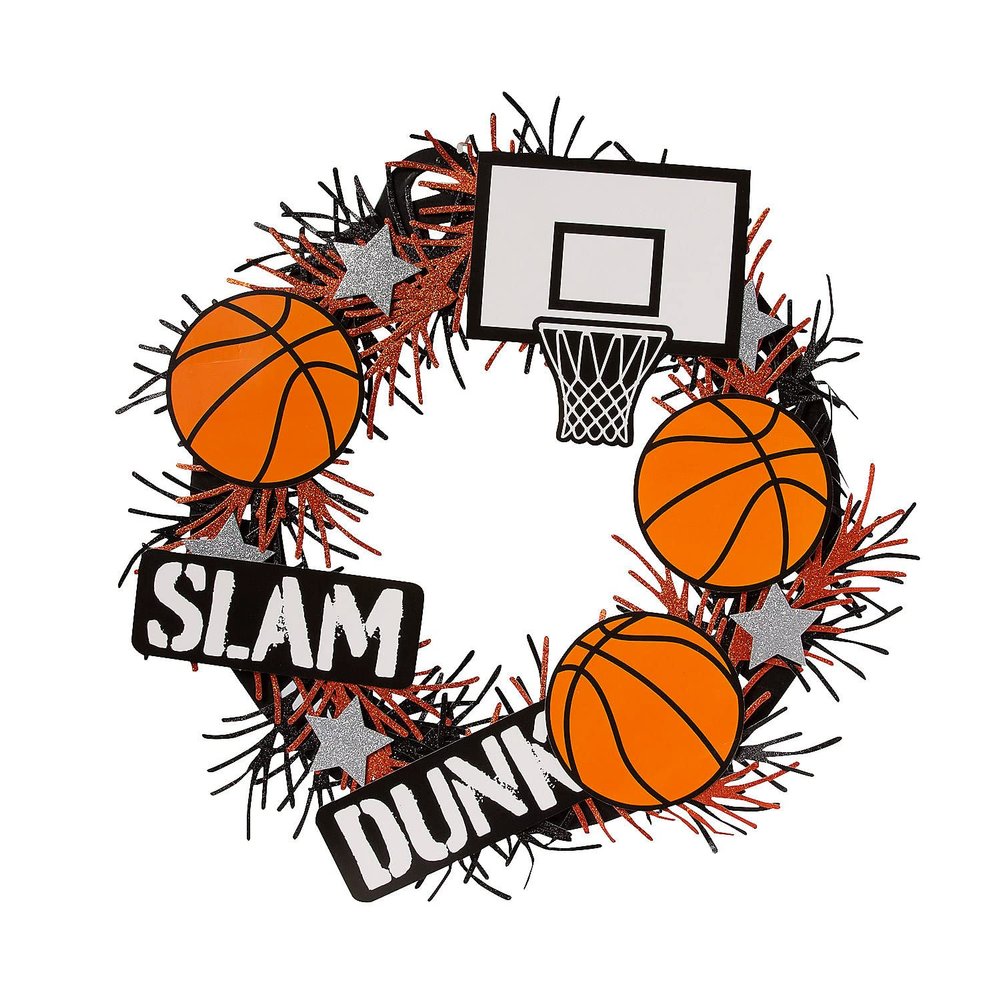 Basketball Wreath Craft Kit, Makes 1