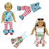 ReeRaa 20 pcs 18 inch Doll Clothes and Accessories for American 18 inch Girl Doll Clothes Gift Including 10 Complete Sets of Clothing view 4