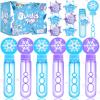 Winrayk 24 Large Snowflake Bubble Wands with Gift Card, Frozen Party Favors for Kids Bubbles Bulk, Winter Christmas Birthday Gift Pinata Filler Goodie Bag Stuffer Boys Girls Valentines Classroom Prize view 1
