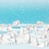 Sosation 32 Pieces Mini Polar Bear Figurines Christmas Decoration Animal Toys Set Winter Realistic Polar Bear Figurines Kit Miniature Stuffed Cake Toppers for Christmas Birthday Home Decor view 4