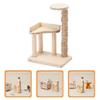 Miniature Cat Climbing Frame Miniature Cat Animals Toys for Kids 3-5 Cat Tower Home Furniture Miniature Furniture Miniature Cat Climbing Tower Wooden Cat Doll House Birch view 2