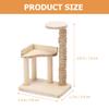 Miniature Cat Climbing Frame Miniature Cat Animals Toys for Kids 3-5 Cat Tower Home Furniture Miniature Furniture Miniature Cat Climbing Tower Wooden Cat Doll House Birch view 3