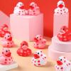 24 Pcs Valentine Rubber Ducks Bulk 2 Inch Mini Love Heart Ducks Pink Red White Squeaky Bath Toys for Valentine's Day Trinkets Classroom Party Favors Goodie Bag Fillers view 3