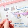 2000 Pcs Cute Stickers, Waterproof Vinyl Transparent Stickers, Kawaii Fun Stickers for Water Bottle Laptop Scrapbook Journaling, 200 Sheets Animal Stickers Boxed Gifts for Kids Teens Girls Boys view 2