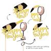 1 PCS 2026 Happy New Year Cake Topper Assembled Glitter Fireworks Cheers to 2026 New Year's Eve Cake Pick Hello 2026 Cake Decorations for Welcome 2026 Happy New Year Theme Holiday Party Supplies view 3