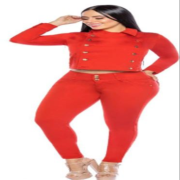 Malibu Boutique Colombian Push Up Set Red 8135