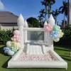 Inflatable White Bounce House for Kids with UL Blower-Portable, Large Ball Pool and Jump Space 3in1 Bouncy Castles A Spacious Joy-Room Bounce House for Kids 3-12 (Oxford material-13' L X 8' W X 8' H) view 1