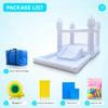 Inflatable White Bounce House for Kids with UL Blower-Portable, Large Ball Pool and Jump Space 3in1 Bouncy Castles A Spacious Joy-Room Bounce House for Kids 3-12 (Oxford material-13' L X 8' W X 8' H) view 2
