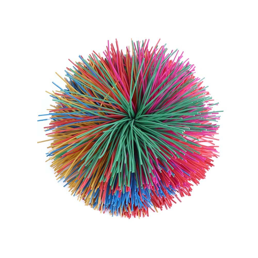 WEISHA Monkey Stringy Balls 1PC 6cm/9cm Rainbow Fidget Sensory Ball Colorful Elastic Toy Balls Kids Stretchy Ball Special Needs Funny Toy(9cm)