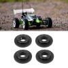 VBESTLIFE RC Wheel Adapter, 4 Pcs Wheel Adapter Gasket Aluminum Alloy Sturdy Wheel Adapter for UDR 1/7 RC Car (Black) view 4