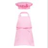 Duoremi Kids Children Kitchen Chef Costume 2Pcs Sets Chef Apron with Hat Baking Painting Cosplay Outfit Pink Small view 2