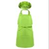Duoremi Kids Children Kitchen Chef Costume 2Pcs Sets Chef Apron with Hat Baking Painting Cosplay Outfit Green Medium view 2