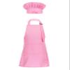 Duoremi Kids Children Kitchen Chef Costume 2Pcs Sets Chef Apron with Hat Baking Painting Cosplay Outfit Pink Large view 1