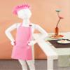 Duoremi Kids Children Kitchen Chef Costume 2Pcs Sets Chef Apron with Hat Baking Painting Cosplay Outfit Pink Large view 3