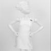 Duoremi Kids Children Kitchen Chef Costume 2Pcs Sets Chef Apron with Hat Baking Painting Cosplay Outfit White Small view 3