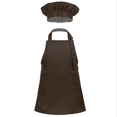 Duoremi Kids Children Kitchen Chef Costume 2Pcs Sets Chef Apron with Hat Baking Painting Cosplay Outfit Coffee Small