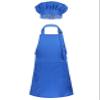 Duoremi Kids Children Kitchen Chef Costume 2Pcs Sets Chef Apron with Hat Baking Painting Cosplay Outfit Blue Small view 1