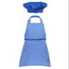 Duoremi Kids Children Kitchen Chef Costume 2Pcs Sets Chef Apron with Hat Baking Painting Cosplay Outfit Blue Small view 2