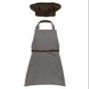Duoremi Kids Children Kitchen Chef Costume 2Pcs Sets Chef Apron with Hat Baking Painting Cosplay Outfit Coffee Large view 2