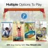 Dolphin Playground DIY Swing Sets for Backyard, Wooden Swing Set Outdoor for Kids with Trapeze Swing Bar and 2 Belt Swings, Heavy Duty Playground Accessories, Suitable for Any Swing Replacements view 3