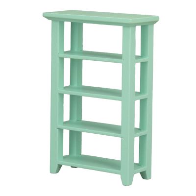 1:12 Scale Miniature Furniture, 4-Tier Plant Stand, Indoor Dollhouse Decoration (Green)