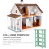 1:12 Scale Miniature Furniture, 4-Tier Plant Stand, Indoor Dollhouse Decoration (Green) view 3
