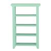 1:12 Scale Miniature Furniture, 4-Tier Plant Stand, Indoor Dollhouse Decoration (Green) view 4