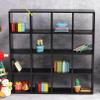 EatingBiting 1:12 Dollhouse Miniature Furniture Wooden 16 Grid Display Storage Rack Shelf 6.5" Storage Rack 16 Grid Shelves Doll House Wall Rack Bookshelf Display Dollhouse Furniture Accessories view 3