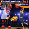 Pro Indoor Mini Basketball Hoop Set for Kids Adults, Wall Mount Automatic Scoring Basketball Hoop with 4 Rubber 6" Balls, Over The Door Basketball Hoops with Electronic Scoreboard Large Dunk Rim view 2