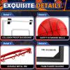 Pro Indoor Mini Basketball Hoop Set for Kids Adults, Wall Mount Automatic Scoring Basketball Hoop with 4 Rubber 6" Balls, Over The Door Basketball Hoops with Electronic Scoreboard Large Dunk Rim view 3