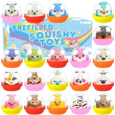 20 PACK Party Favors for Kids Filled with Squishy Toys,Birthday Goodie Bag Stuffers,Kids Classroom Prizes, Pinata Stuffers,Carnival Prizes,Treasure Box Toys for Boys & Girls