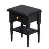 EatingBiting 1:12 French Style Dollhouse Miniature Furniture Wooden Closet Wardrobe Cabinet Bedside Table Nightstand Doll House End Table view 1