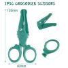 ASTARON Toddler Safety Scissors, Cute Crocodile Kids Preschool Training Scissors, Art Craft Plastic Scissors for Preschool Supplies and Scrapbooking Supplies, 3 Styles Options (Crocodile) view 2