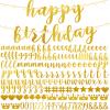 TaoBary 167 Pcs DIY Banner Kit Happy Birthday Glitter Banner Customizable Glitter Make Your Own Kit 162 Letters Symbols and Numbers 3 Rope for Birthday Halloween Wedding Christmas(Gold) view 1