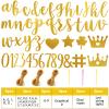 TaoBary 167 Pcs DIY Banner Kit Happy Birthday Glitter Banner Customizable Glitter Make Your Own Kit 162 Letters Symbols and Numbers 3 Rope for Birthday Halloween Wedding Christmas(Gold) view 2