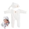 2PCS Photography Props Boys Girls Outfits Jump Suit Hat Romper Bodysuit for Newborn Baby Photoshoot Costume Set view 1