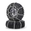WEFEINO 4Pcs 1.9/2.2inch Wheel Tires Metal Snow Chains for 1/10 TRX-4 Axial SCX10 90046 RC Crawler Car (105MM) view 2