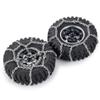 WEFEINO 4Pcs 1.9/2.2inch Wheel Tires Metal Snow Chains for 1/10 TRX-4 Axial SCX10 90046 RC Crawler Car (105MM) view 3