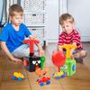 BAKAM Toddler Toys 3-4 for Boys Girls, Balloon Launcher & Powered Car Set, Fun Toddlers STEM Toy Balloon Pump Cars Racer Kit for Kids 3-5 (Frog) view 2