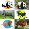 Safari Animal Toys Figures, 12 PCS Realistic Jumbo Wild Jungle Animals Figurines, Large African Zoo Animal Playset with Lion,Elephant,Giraffe, Plastic Animal Learning Toys for Kids Toddlers Boys view 3