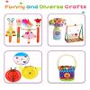 3000 Pcs Large Art and Craft Supplies for Kids, Christmas Toddler DIY Craft Art Supply Set with 3-Layer Folding Storage Box for Kids Project Activity view 3