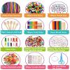 3000 Pcs Large Art and Craft Supplies for Kids, Christmas Toddler DIY Craft Art Supply Set with 3-Layer Folding Storage Box for Kids Project Activity view 4