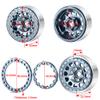 QUPA AM STORE 4PCS 1.9" Beadlock Wheel Rims Hubs for 1:10 Axial SCX10 90046 TRX4 RC Crawler Car (Titanium) view 4