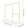 LUOZZY Doll Furniture Doll Clothes Display Stand Doll Garment Rack Doll Toy Accessories (Gold 35 * 31CM) view 2