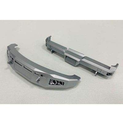 CEN Racing KAOS Bumper Set for RC Car Cen F250 or F450, Scale 1/10 Parts - CEN Racing KAOS DL-Series F450 SD RC Car Upgrade Parts (Matte Silver)