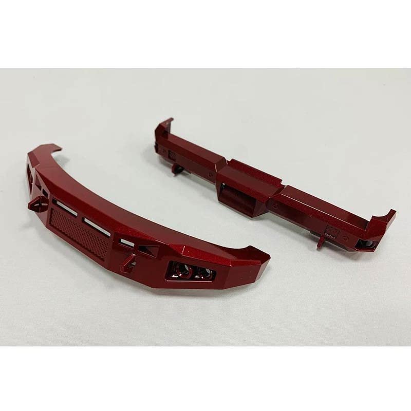 CEN Racing KAOS Bumper Set for RC Car Cen F250 or F450, Scale 1/10 Parts - CEN Racing KAOS DL-Series F450 SD RC Car Upgrade Parts (Red Candy Apple)
